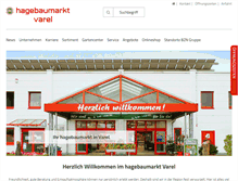 Tablet Screenshot of hagebaumarkt-varel.de